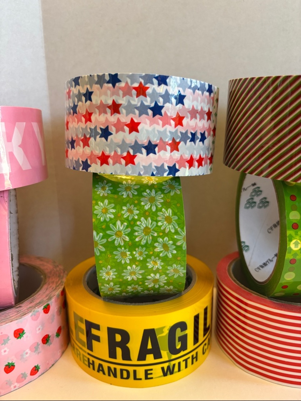 Packing Tape Pattern, Solid or Clear 55 Yards each Your Choice - Picture 3 of 7